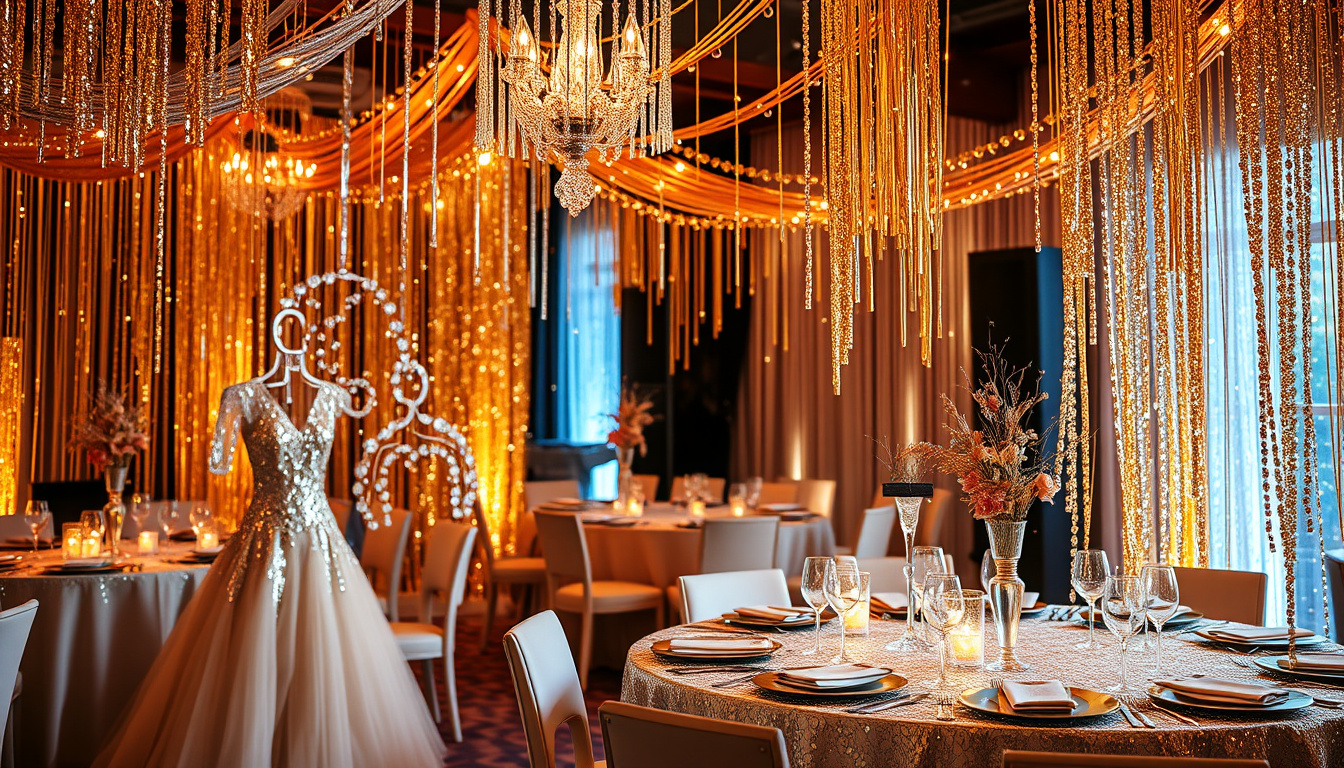 Glitter och glamour tema – kläder, dekoration och festtips